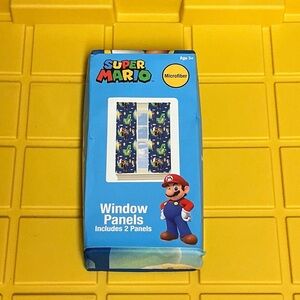 Super Mario Window Panels 2-Pack Microfiber Polyester 82 x 63 in Multicolor